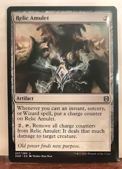 MtG Relic Amulet Zendikar Rising Regular - Image 1