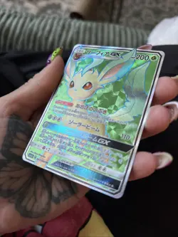 Japanese Pokemon SM5S Ultra Sun Leafeon GX Full Art 067/066 SR - Image 3