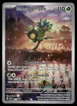 Pokemon Cards Teal Mask Ogerpon 123 Scarlet & Violet Promo Holo Promo NM *1 - Image 1