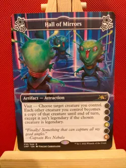 Hall of Mirrors (Borderless) - Unfinity - Rare - 216/244 - NM - MTG - Image 1