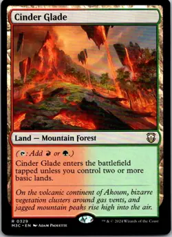 Magic the Gathering Cinder Glade Modern Horizons 3 Commander MTG Free Shipping - Image 1