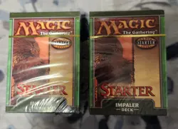 New and Sealed x 2 Starter 1999 Theme Deck - Impaler MTG Preconstructed Decks - Image 1