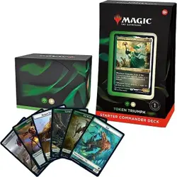 Magic: The Gathering Starter Commander Deck - Token Triumph (Green-White) - Image 1