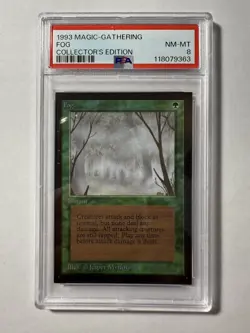 MTG Collector's Edition 1993 Fog PSA 8 NM-MT Near Mint - Mint Vintage - Image 2