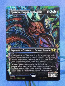 1x HALO FOIL Gyruda, Doom of Depths, NM, MUL, Magic: the Gathering, MtG - Image 1