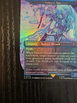Magic The Gathering Secret Lair Encore Electromancer Hatsune Miku Rainbow Foil - Image 5