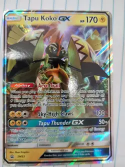 TAPU KOKO GX - SM33 HOLO PROMO SUN & MOON PROMO POKEMON HOLO NM - Image 2