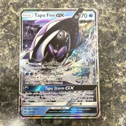 Pokemon Tapu Fini GX Sm-Burning Shadows Ultra Rare Holo 39/147 EN - Image 1