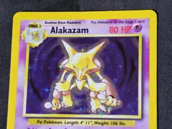 Pokemon TCG Alakazam Base Set 1/102 Holo 1999-2000 WOTC Base Set MP - Image 3