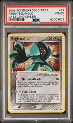 2006 Pokemon EX Legend Maker 92 Registeel Holo PSA 4 92009872 - Image 1