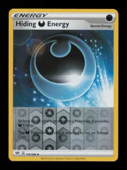 REVERSE HOLO HIDING DARKNESS ENERGY UNCOMMON 175/189 MP POKEMON - Image 1