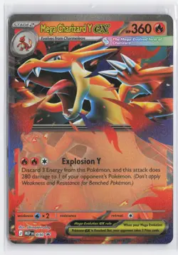 Mega Charizard Y ex 030 Holo Promo ME: Mega Evolution Promo Pokemon Holo NM - Image 1