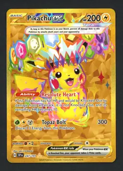 Pikachu ex 247/191 SV08: Surging Sparks Holofoil Hyper Rare Pokemon TCG - Image 1
