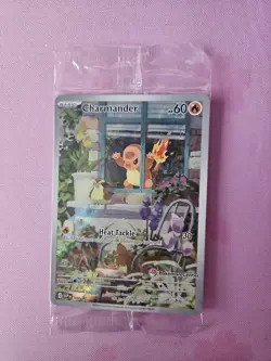 Charmander (Pokemon Center Stamp) 044 SVP Scarlet & Violet Promo Holo Sealed NM - Image 1