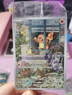 Charmander (Pokemon Center Stamp) 044 SVP Scarlet & Violet Promo Holo Sealed NM - Image 2