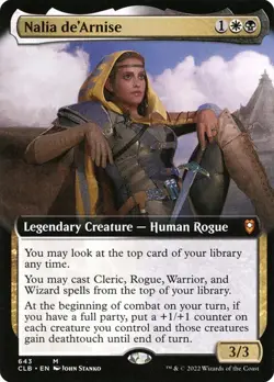 NM Extended Art Nalia de'Arnise, MTG, Baldur's Gate, Magic the Gathering, 643 - Image 1