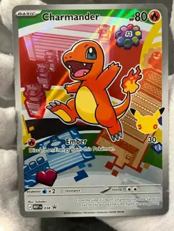 Pokemon TCG Charmander 038 MEP Black Star Promo First Partner Holo NM - Image 3