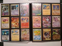 Pokemon Card Collection Binder Lot Pikachu, Charizard, Gengar, Vintage - Image 1
