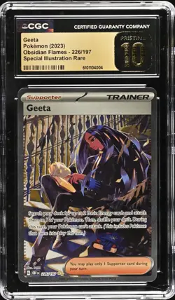 Pokemon Geeta 226/197 Ultra Rare Obsidian Flames - CGC 10 PRISTINE - Image 1