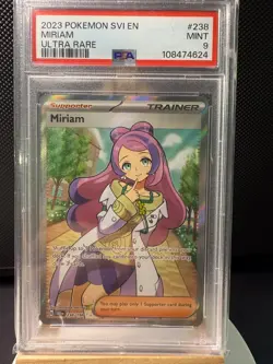 !PSA 9! - Pokemon - Miriam 238/198 SV01: Scarlet & Violet Base Set Holo - Image 1