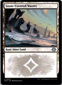 Magic the Gathering Snow-Covered Wastes 229 Modern Horizons 3 MTG Free Shipping - Image 1
