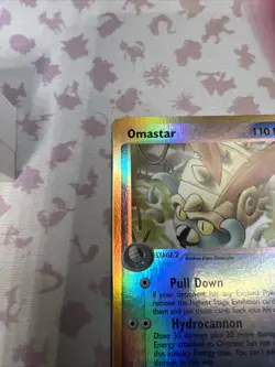 2003 Omastar 19/100 EX Reverse Holo Rare Pokemon Card - Image 2