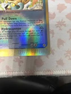 2003 Omastar 19/100 EX Reverse Holo Rare Pokemon Card - Image 4