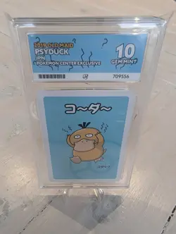 PSYDUCK Old Maid Pokemon Center Exclusive Japanese - ACE 10 GEM MINT - Image 1