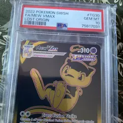 2022 Pokemon SWSH FA/MEW VMAX Lost Origin PSA 10 - Image 2