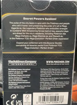 Pokemon TCG: Mega Evolution-Perfect Order Booster Bundle (6 Packs) New Sealed - Image 2