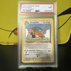 1999 POKEMON GAME MOVIE PROMO #5 DRAGONITE PSA 9 - Image 1