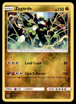 Zygarde 100/147 Holo Rare Burning Shadows Pokemon Reverse Holo Lightly Played - Image 1