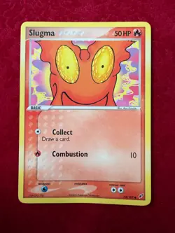 Pokemon TCG Slugma Non-Holoc 74/107, EX Deoxys (NM) - Image 1