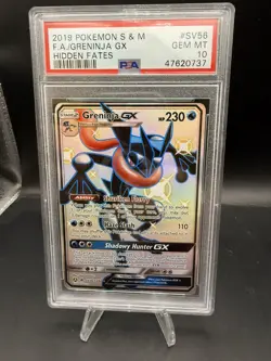 Greninja GX SV56/SV94 PSA 10 Hidden Fates Pokemon Sun Moon #SV56 - Image 1