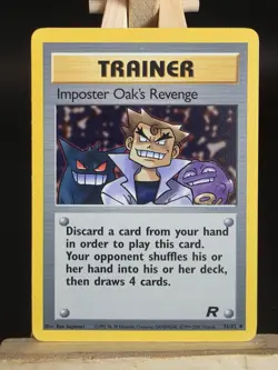 Pokemon TCG Imposter Oak's Revenge Team Rocket 76/82 Regular NM /LP - Image 1