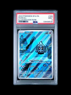 2024 POKEMON SFA EN-SHROUDED FABLE ILLUSTRATION RARE #068 DUSKULL PSA 9 - Image 1