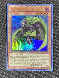 YuGiOh! - Wandering King Wildwind GFP2-EN110 Ultra Rare 1st Edition Near Mint - Image 1