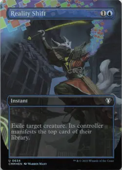 Reality Shift (Borderless) - FOIL - U Commander Masters 634 - MTG - Image 1