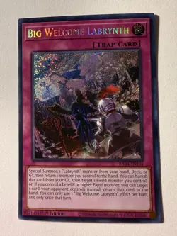 Yugioh! Big Welcome Labrynth - RA04-EN104 - Secret Rare - 1st Edition - Image 1
