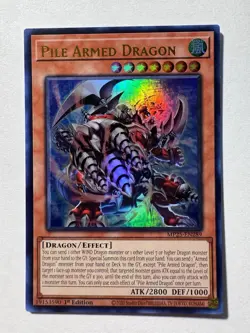 Yu-Gi-Oh! TCG PILE ARMED DRAGON Ultra Rare 1st Edition MP25-EN289 2025 Mega Tins - Image 1