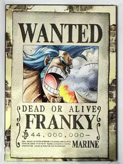 Panini One Piece Epic Journey Trading Card #126 Franky Wanted Poster - Image 1