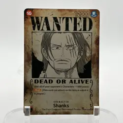 One Piece Shanks OP09-004 SR WANTED POSTER - Emperors in the New World NM ENGLIS - Image 1