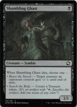 Shambling Ghast - FOIL - C Adventures in the Forgotten Realms 119 - MTG - Image 1