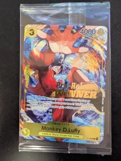 One Piece TCG Monkey.D.Luffy Pre-Release Tournament Winner P-036 Foil Sealed - Image 1