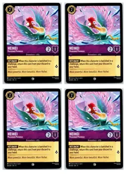 #58 HeiHei - Persistent Presence Playset x4 2026 Disney Lorcana Winterspell 4x - Image 1