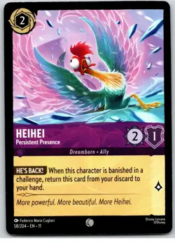 #58 HeiHei - Persistent Presence Playset x4 2026 Disney Lorcana Winterspell 4x - Image 2