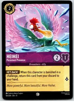 #58 HeiHei - Persistent Presence Playset x4 2026 Disney Lorcana Winterspell 4x - Image 4