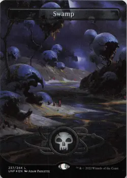 Swamp () (Borderless) - FOIL - L Unfinity 237 - MTG - Image 1