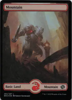 Mountain () - Full Art - FOIL - L The Brothers' War 284 - MTG - Image 1