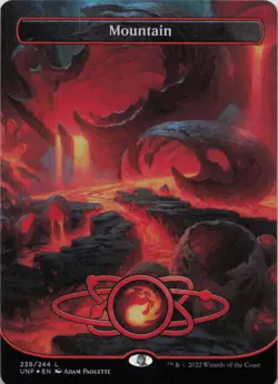 Mountain () (Borderless) - FOIL - L Unfinity 238 - MTG - Image 1